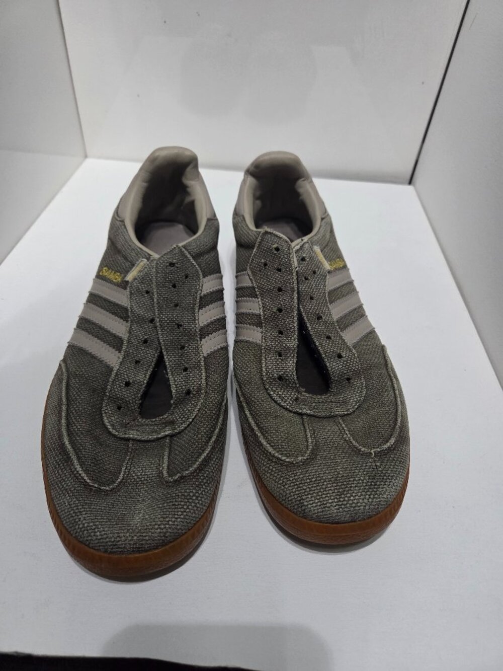 Adidas Samba Originals OG Putty Gray Hemp Gum Shoes Men's Sz 12